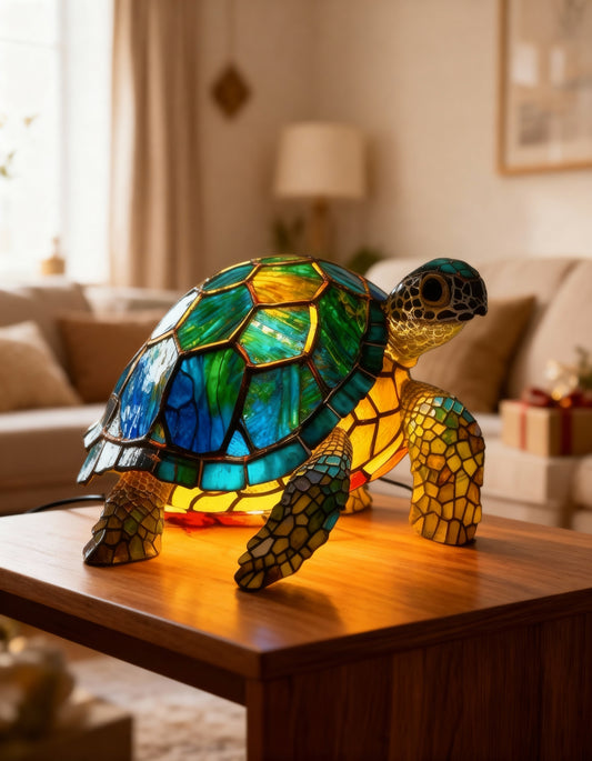 NECOGLOW | LUZ DE VIDRO MANCHADO ELEGANTE