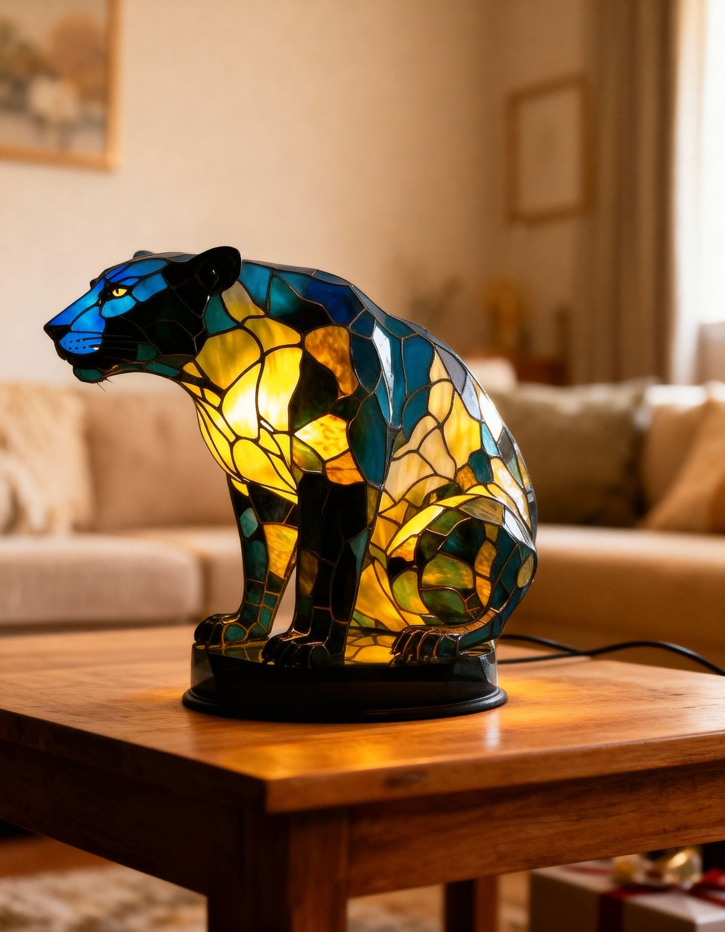 PANTHERA | LÂMPADA DE MESA ANIMAL VIBRANTE